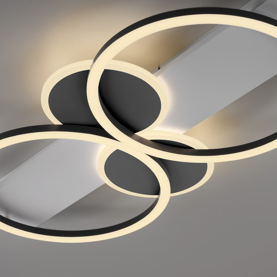 JUST LIGHT TROOPER LED Deckenleuchte Warmweiss 39W 2-fach weiss 14552-16