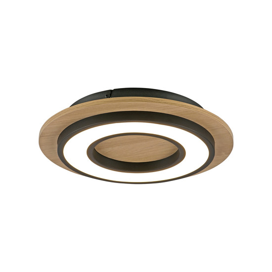 JUST LIGHT TOLA LED Deckenleuchte Warmweiss 16W schwarz 14560-18