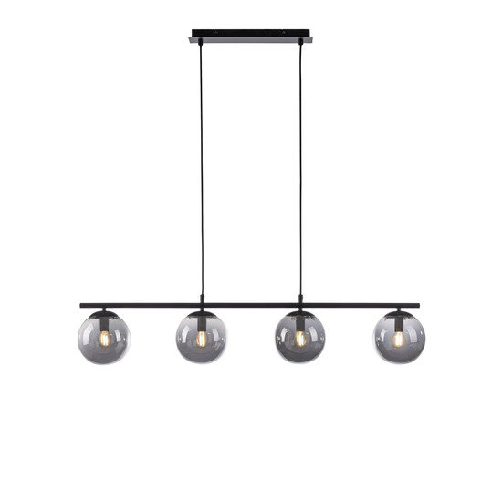 JUST LIGHT BIG WIDOW Pendelleuchte E14 max. 25W 4-fach schwarz 14604-18