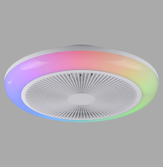 JUST LIGHT BRENDA LED Deckenleuchte mit Ventilator CCT Dimmbar 22W weiss 14623-16