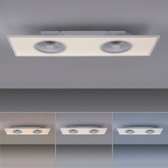 JUST LIGHT FLAT-AIR LED Deckenleuchte CCT Dimmbar 24W weiss 14643-16