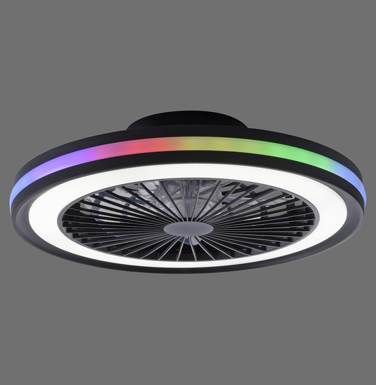 JUST LIGHT BRANDON LED Deckenleuchte CCT Dimmbar 41W 2-fach schwarz 14649-18