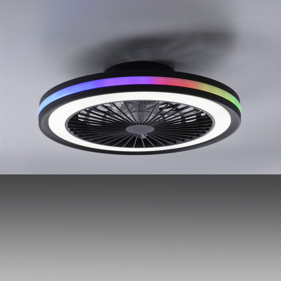 JUST LIGHT BRANDON LED Deckenleuchte CCT Dimmbar 41W 2-fach schwarz 14649-18
