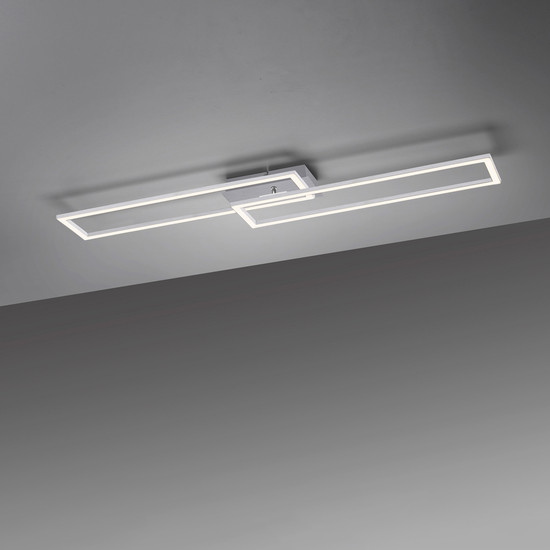 JUST LIGHT IVEN LED Deckenleuchte Warmweiss Dimmbar 36W stahl 14691-55