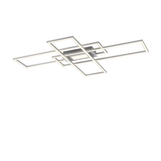 JUST LIGHT ASMIN LED Deckenleuchte CCT Dimmbar 45W stahl 14693-55