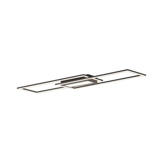 JUST LIGHT ASMIN LED Deckenleuchte Warmweiss 45W schwarz 14694-18