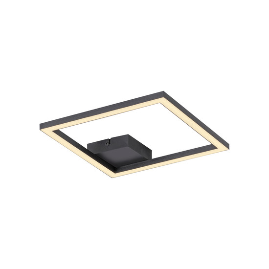 JUST LIGHT IVEN LED Deckenleuchte Warmweiss 10W schwarz 14707-18