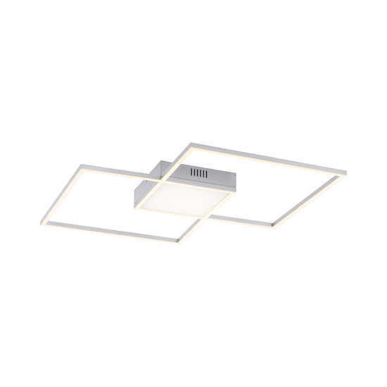 JUST LIGHT ASMIN LED Deckenleuchte CCT Dimmbar 26,5W 3-fach stahl 14712-55