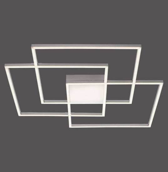 JUST LIGHT ASMIN LED Deckenleuchte CCT Dimmbar 21W 4-fach stahl 14713-55