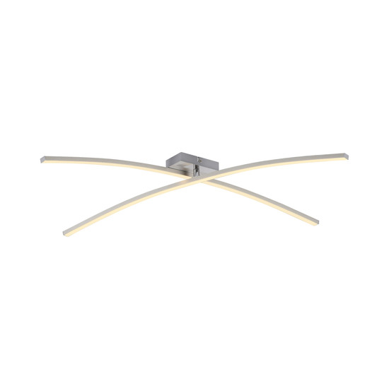 JUST LIGHT SIMON LED Deckenleuchte Warmweiss 12W stahl 14726-55