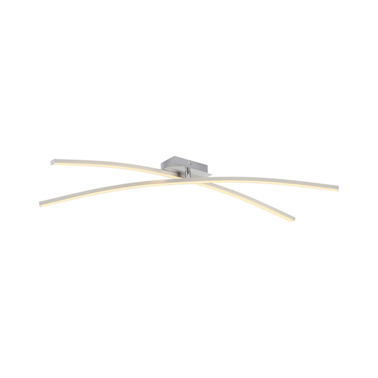 JUST LIGHT SIMON LED Deckenleuchte Warmweiss 12W stahl 14726-55