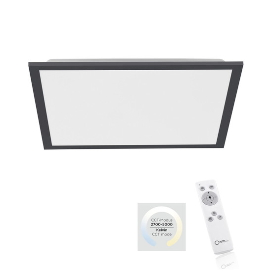 JUST LIGHT FLAT LED Deckenleuchte CCT Dimmbar 21W schwarz 14755-18