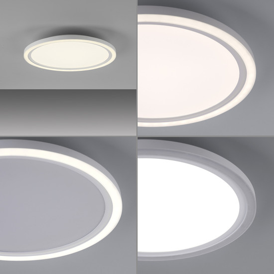 JUST LIGHT BEDGING LED Deckenleuchte Warmweiss 16W Weiß 6-6,5cm 14883-16
