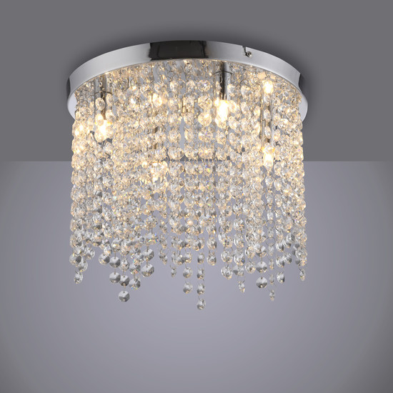 JUST LIGHT KULUNKA Kronleuchter G9 max. 5W 4-fach chrom 15064-17