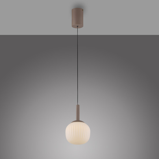 JUST LIGHT NAMI LED Pendelleuchte Warmweiss Dimmbar 5W sand 15176-39