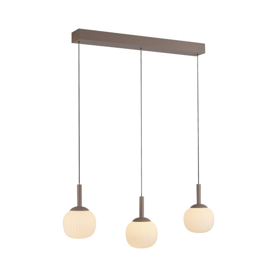 JUST LIGHT NAMI LED Pendelleuchte Warmweiss Dimmbar 15W 3-fach sand 15177-39