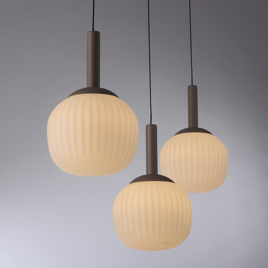 JUST LIGHT NAMI LED Pendelleuchte Warmweiss Dimmbar 15W 3-fach sand 15177-39