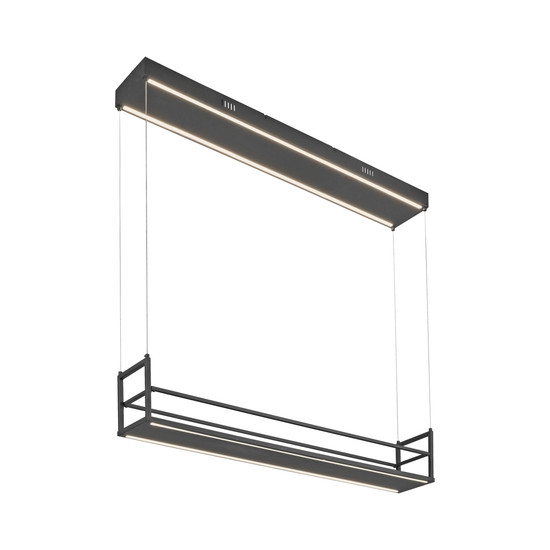 JUST LIGHT SONTURA LED Pendelleuchte Warmweiss 35W 2-fach schwarz 15248-18