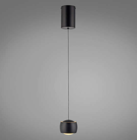 JUST LIGHT BALLINI LED Pendelleuchte Warmweiss 5,2W schwarz 15260-18