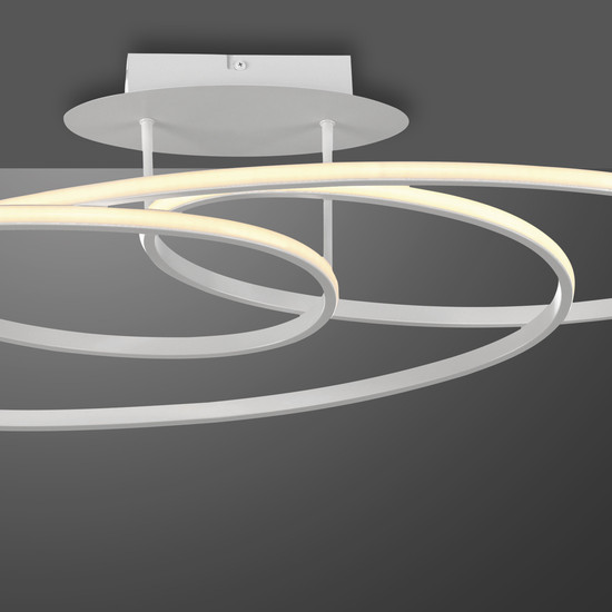 JUST LIGHT LUMACA LED Deckenleuchte Warmweiss 33W weiss 15321-16