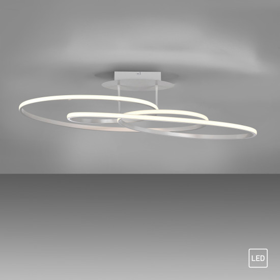 JUST LIGHT LUMACA LED Deckenleuchte Warmweiss 33W weiss 15321-16
