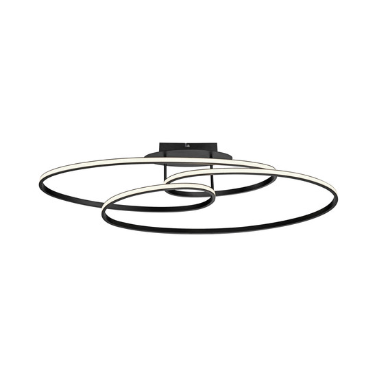 JUST LIGHT LUMACA LED Deckenleuchte Warmweiss 33W schwarz 15321-18