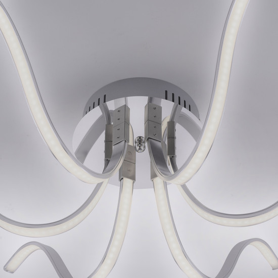 JUST LIGHT VALERIE LED Deckenleuchte Warmweiss 27W 6-fach chrom 15342-17
