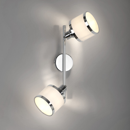 JUST LIGHT ACCOR Deckenleuchte E14 max. 25W 2-fach chrom 15372-17