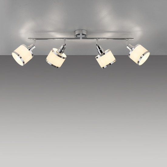 JUST LIGHT ACCOR Deckenleuchte E14 max. 25W 4-fach chrom 15374-17