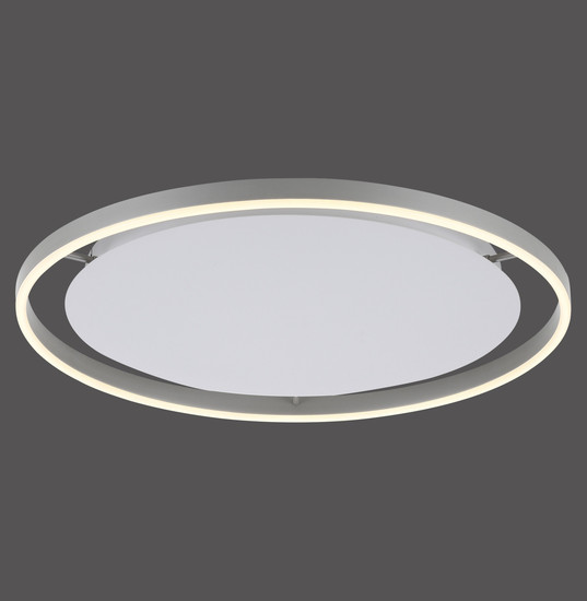JUST LIGHT RITUS LED Deckenleuchte Warmweiss Dimmbar 28W aluminium 15392-95