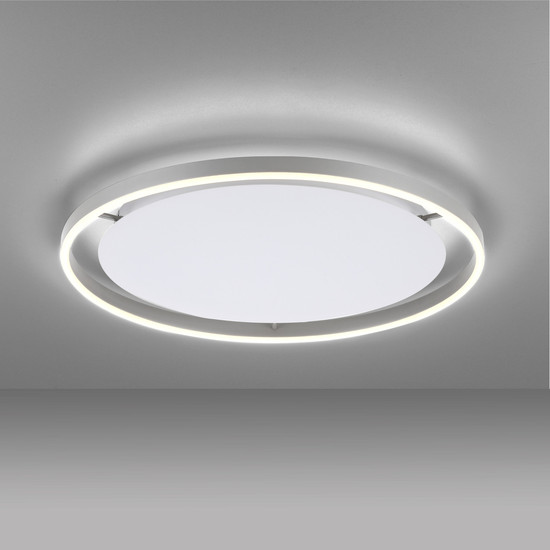 JUST LIGHT RITUS LED Deckenleuchte Warmweiss Dimmbar 28W aluminium 15392-95