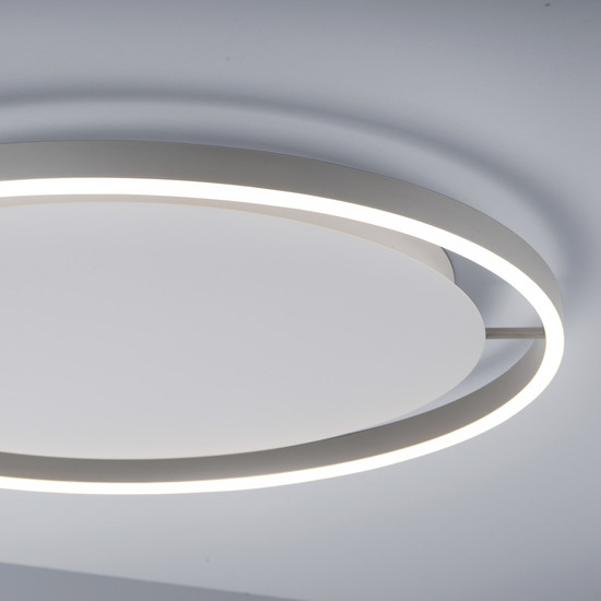 JUST LIGHT RITUS LED Deckenleuchte Warmweiss Dimmbar 28W aluminium 15392-95