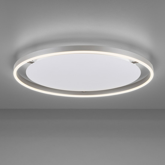 JUST LIGHT RITUS LED Deckenleuchte Warmweiss Dimmbar 28W aluminium 15392-95