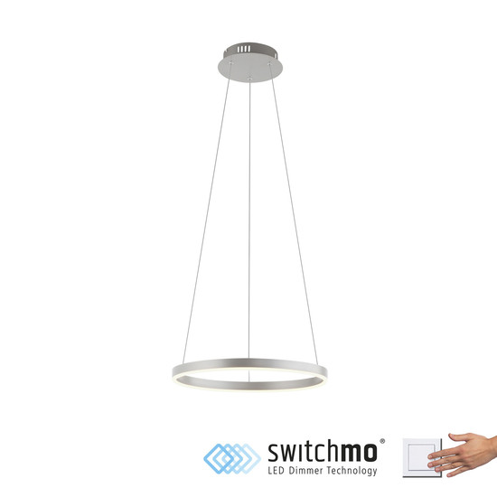 JUST LIGHT RITUS LED Pendelleuchte Warmweiss Dimmbar 20W aluminium 15393-95
