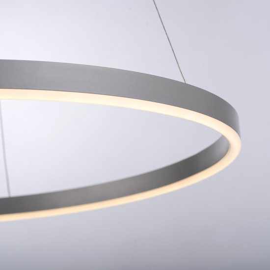 JUST LIGHT RITUS LED Pendelleuchte Warmweiss Dimmbar 28W aluminium 15394-95