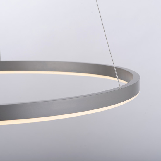 JUST LIGHT RITUS LED Pendelleuchte Warmweiss Dimmbar 28W aluminium 15394-95