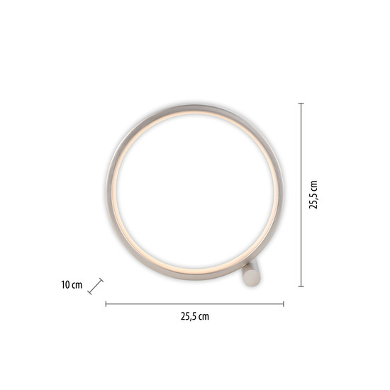 JUST LIGHT MINI RITUS LED Tischleuchte Warmweiss 10,5W silber 15395-21