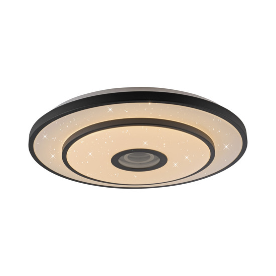 JUST LIGHT TURANUS LED Deckenleuchte Warmweiss 23W schwarz 15456-18