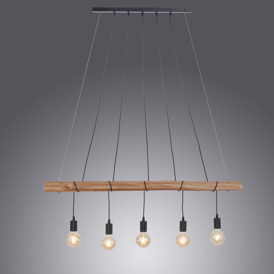 JUST LIGHT DAMIAN Pendelleuchte E27 max. 60W 5-fach schwarz 15515-18