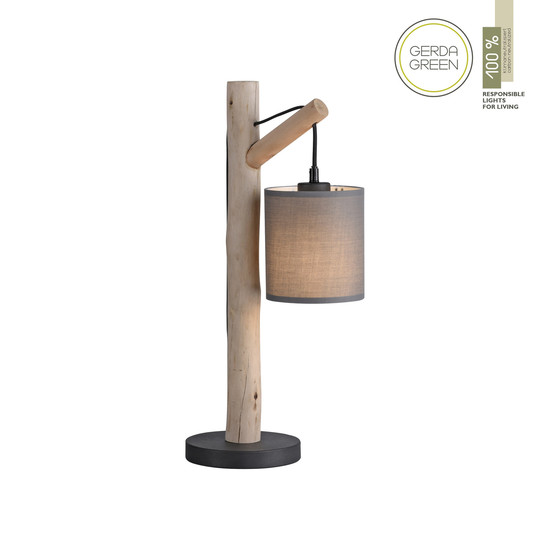 JUST LIGHT GERDA TRIBU Tischleuchte E27 max. 10W taupe 15784-29