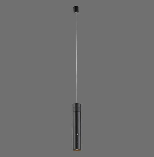 JUST LIGHT ATTACH LED AKKU-Pendelleuchte Warmweiss Dimmbar 3W schwarz 18281-18