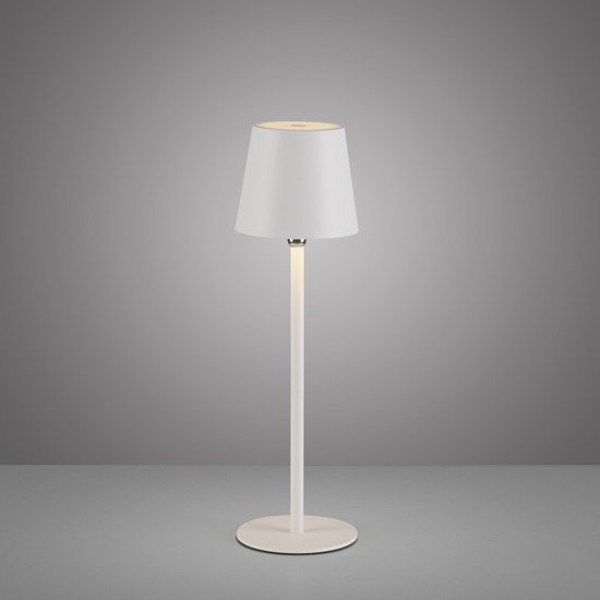 JUST LIGHT BOTERIA LED AKKU-Tischleuchte Warmweiss Dimmbar 2,5W weiss IP54 19251-16