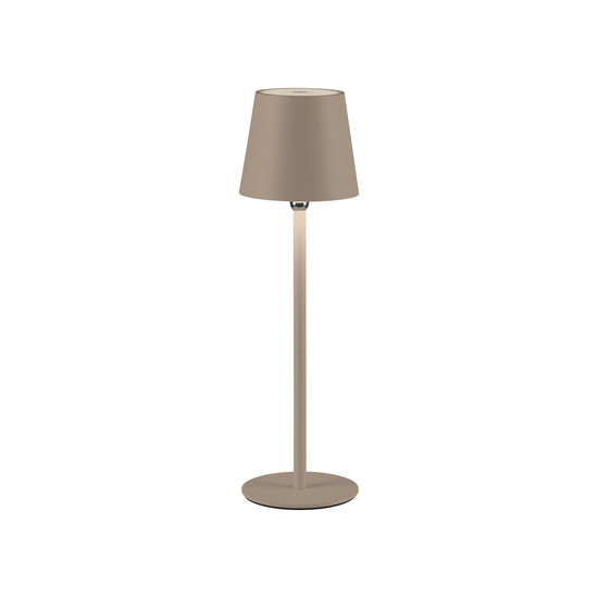 JUST LIGHT BOTERIA LED AKKU-Tischleuchte Warmweiss Dimmbar 2,5W sand IP54 19251-39