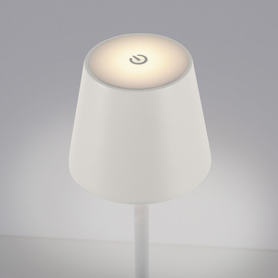 JUST LIGHT EURIA LED AKKU-Stehleuchte Warmweiss Dimmbar 2,5W weiss IP54 19252-16