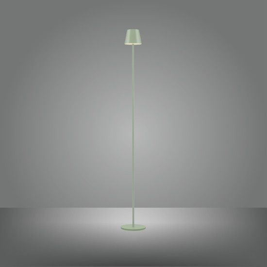 JUST LIGHT EURIA LED AKKU-Stehleuchte Warmweiss Dimmbar 2,5W grün IP54 19252-43