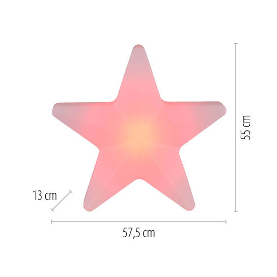 JUST LIGHT AKKU STAR LED AKKU-Leuchte CCT Dimmbar 2W weiss IP44 19291-16