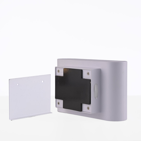 JUST LIGHT AKKU ZIDDY LED AKKU-Wandleuchte Warmweiss 3W 2-fach weiss IP44 19475-16