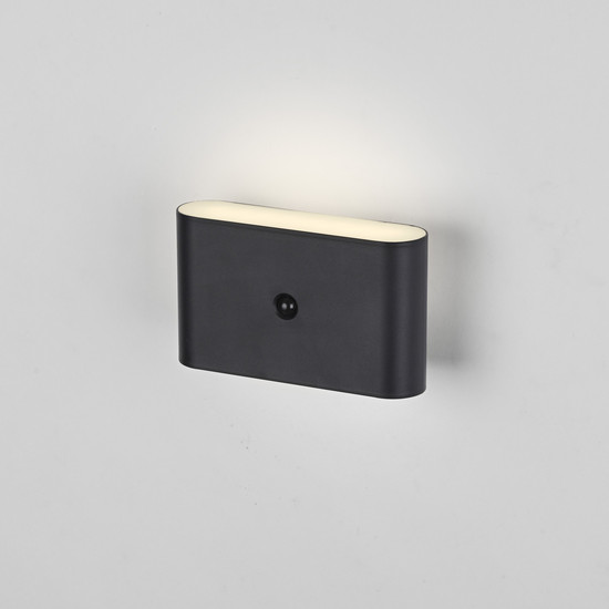 JUST LIGHT AKKU ZIDDY LED AKKU-Wandleuchte Warmweiss 3W 2-fach schwarz IP44 19475-18