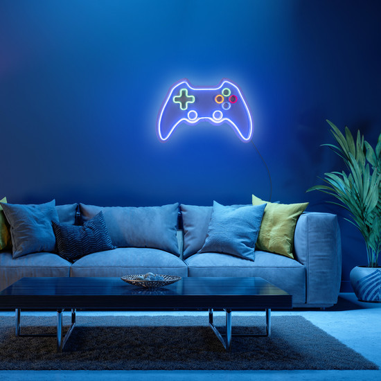 JUST LIGHT NEON-GAMER LED Neon-LED-Bild blau,grün,rot,orange 6,5W multicolor 85022-70