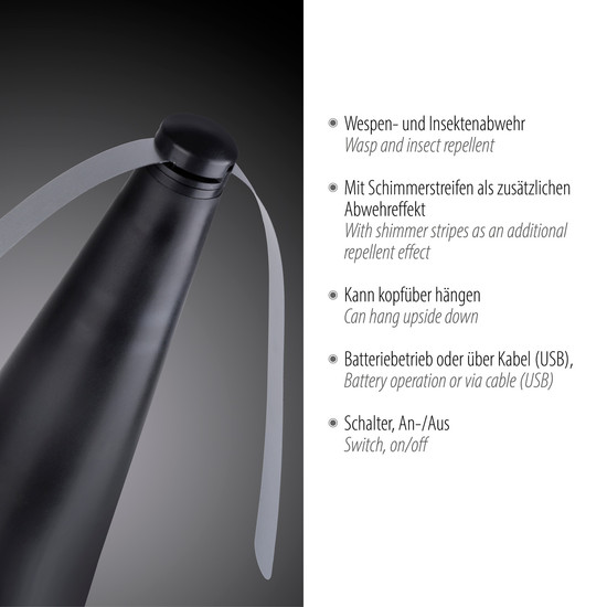 JUST LIGHT SWAT LED Fliegenwedler 0,6W schwarz 86208-18